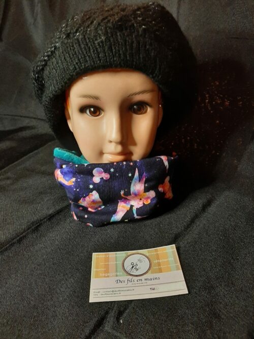 Snood "Peter Pan & Fée clochette"