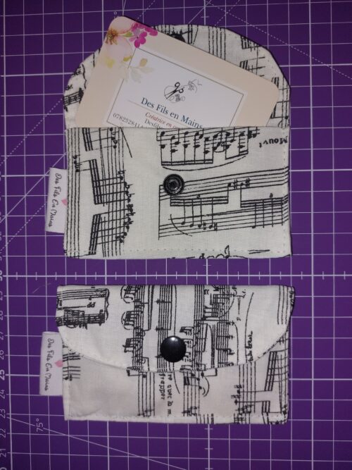 Porte-cartes "Partitions de musique"