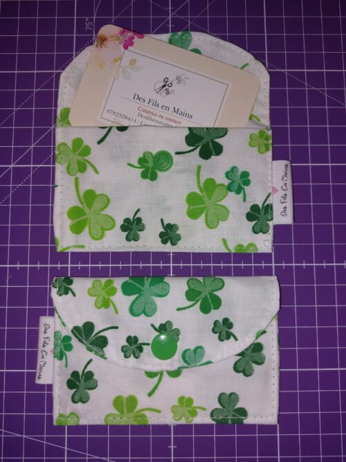 Porte-cartes "Trèfles"